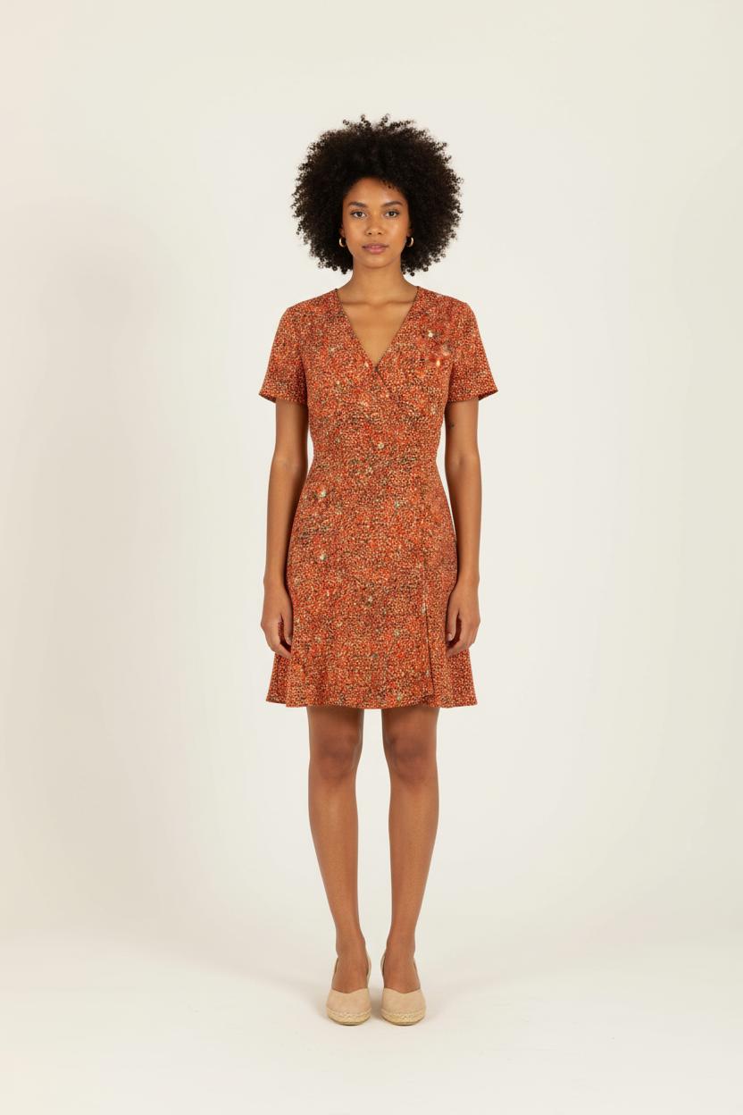Robe Évasée Rouge et Blanche - Taille XXL/44 de la marque One Step | PARAD35421 - Vendu par Paradigme - Image 1