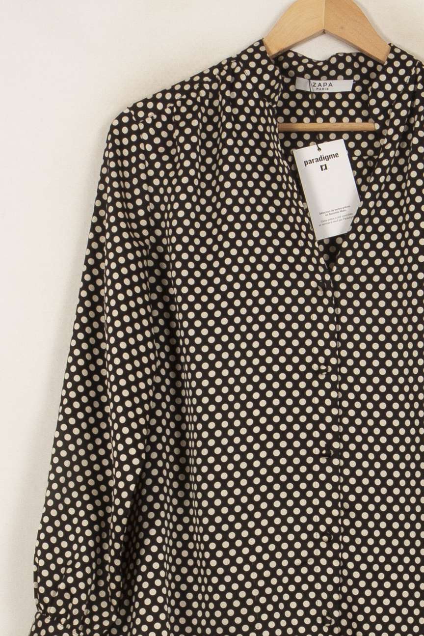 Chemise Noire et Blanche - Taille S/36 de la marque ZAPA | PARAD35423 - Vendu par Paradigme - Image 3