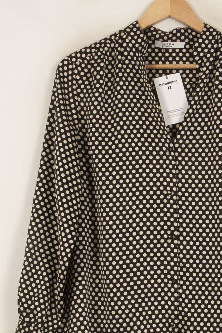 Chemise Noire et Blanche - Taille S/36 de la marque ZAPA | PARAD35423 - Vendu par Paradigme - Image 3