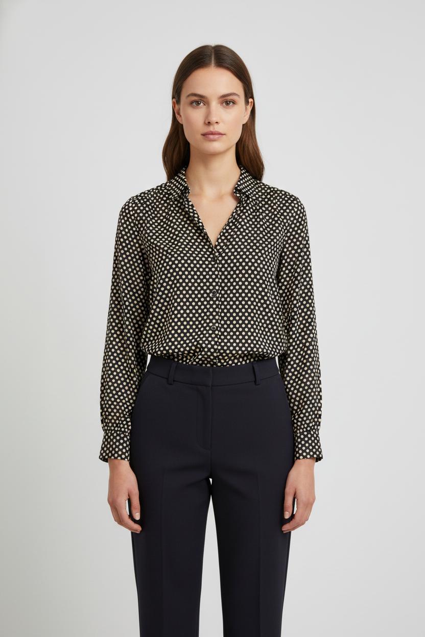 Chemise Noire et Blanche - Taille S/36