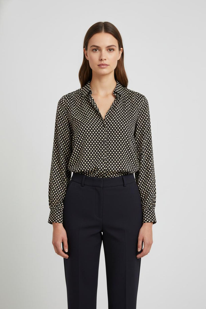 Chemise Noire et Blanche - Taille S/36