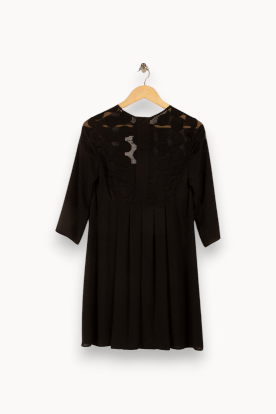 Robe Courte Noire - Taille S/36 de la marque Claudie Pierlot | PARAD35430 - Vendu par Paradigme - Image 4