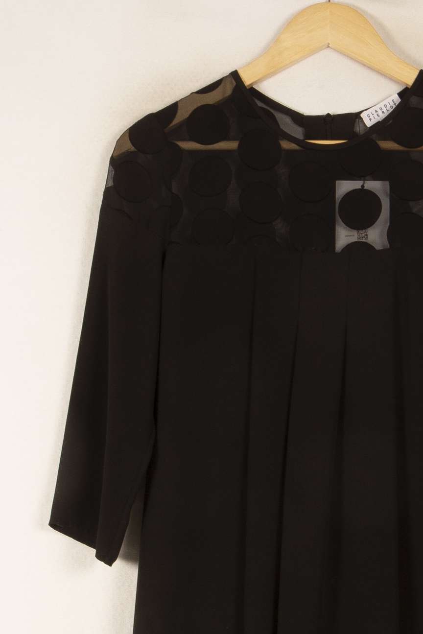 Robe Courte Noire - Taille S/36 de la marque Claudie Pierlot | PARAD35430 - Vendu par Paradigme - Image 3