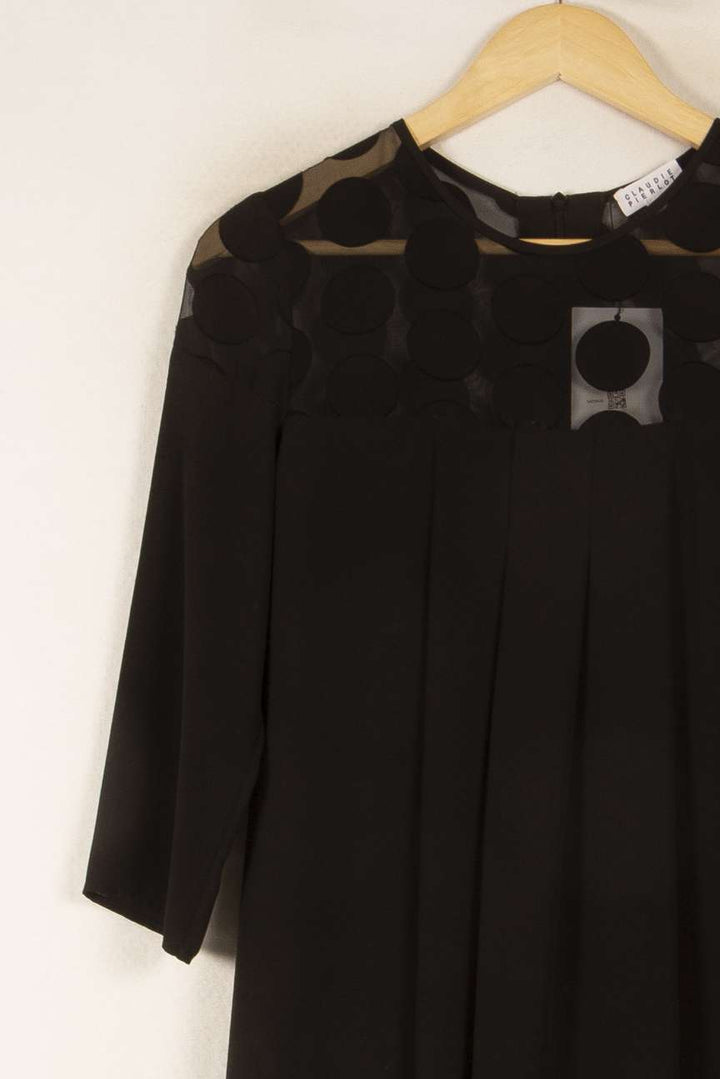 Robe Courte Noire - Taille S/36 de la marque Claudie Pierlot | PARAD35430 - Vendu par Paradigme - Image 3