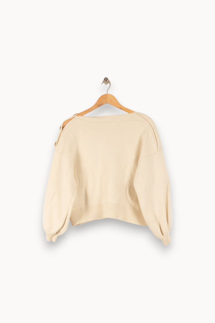Pull Beige - Taille XS/34 de la marque ba&sh | PARAD35433 - Vendu par Paradigme - Image 4