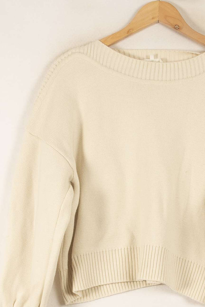 Pull Beige - Taille XS/34 de la marque ba&sh | PARAD35433 - Vendu par Paradigme - Image 3