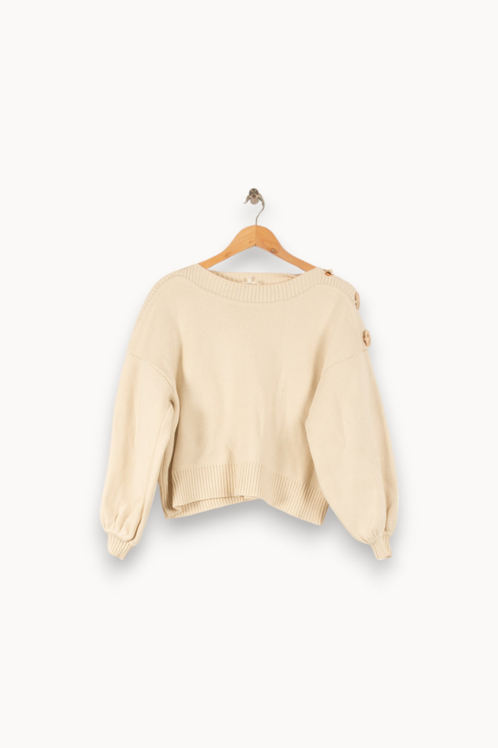 Pull Beige - Taille XS/34 de la marque ba&sh | PARAD35433 - Vendu par Paradigme - Image 2