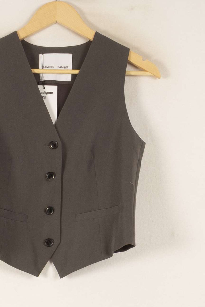 Gilet Gris - Taille XS/34 de la marque Barje | PARAD35434 - Vendu par Paradigme - Image 3