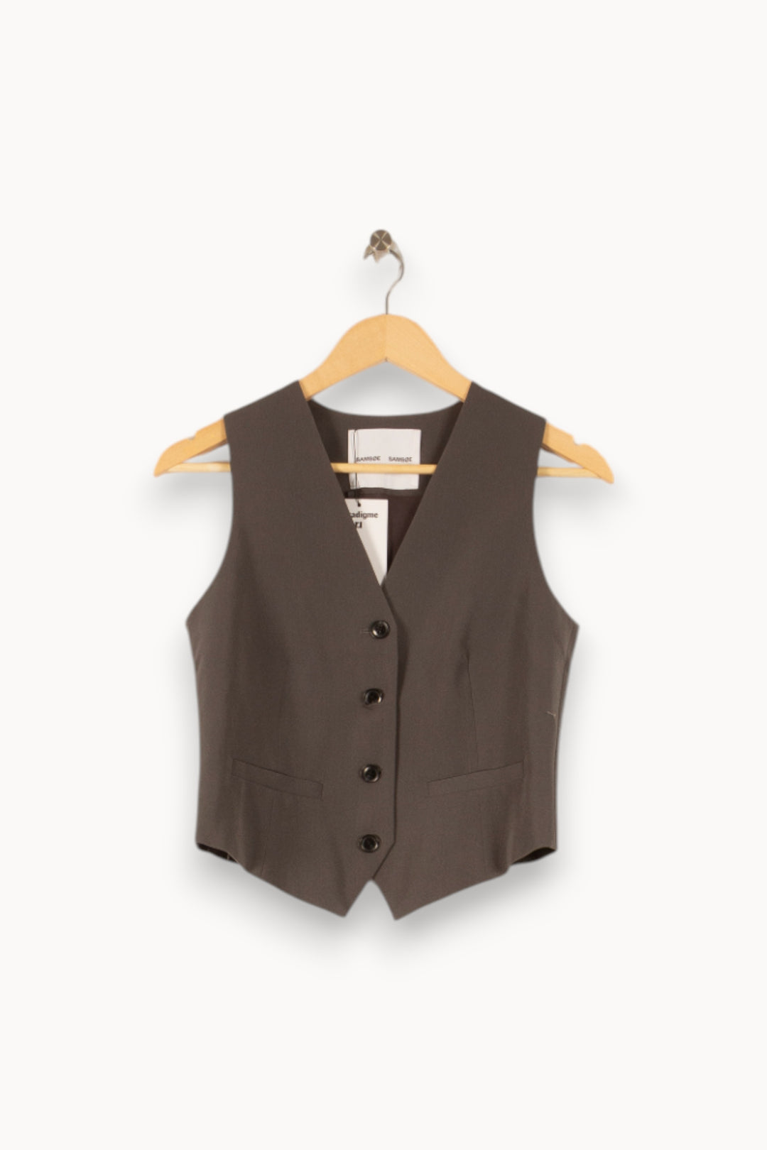 Gilet Gris - Taille XS/34 de la marque Barje | PARAD35434 - Vendu par Paradigme - Image 2