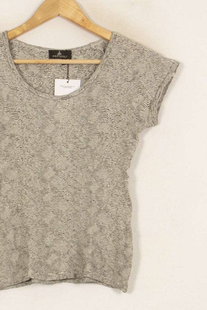 Tee-shirt Gris - Taille M/38 de la marque One Step | PARAD35447 - Vendu par Paradigme - Image 3