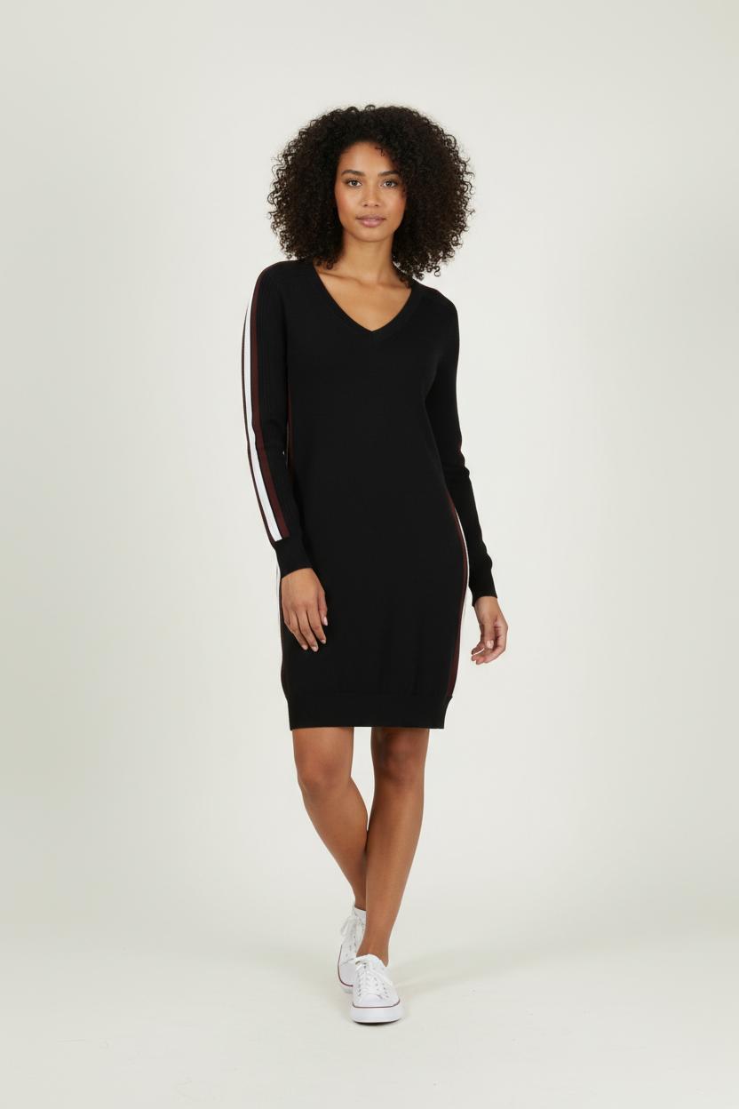 Robe Pull Noire et Blanche - Taille L/40 de la marque ZAPA | PARAD35470 - Vendu par Paradigme - Image 1