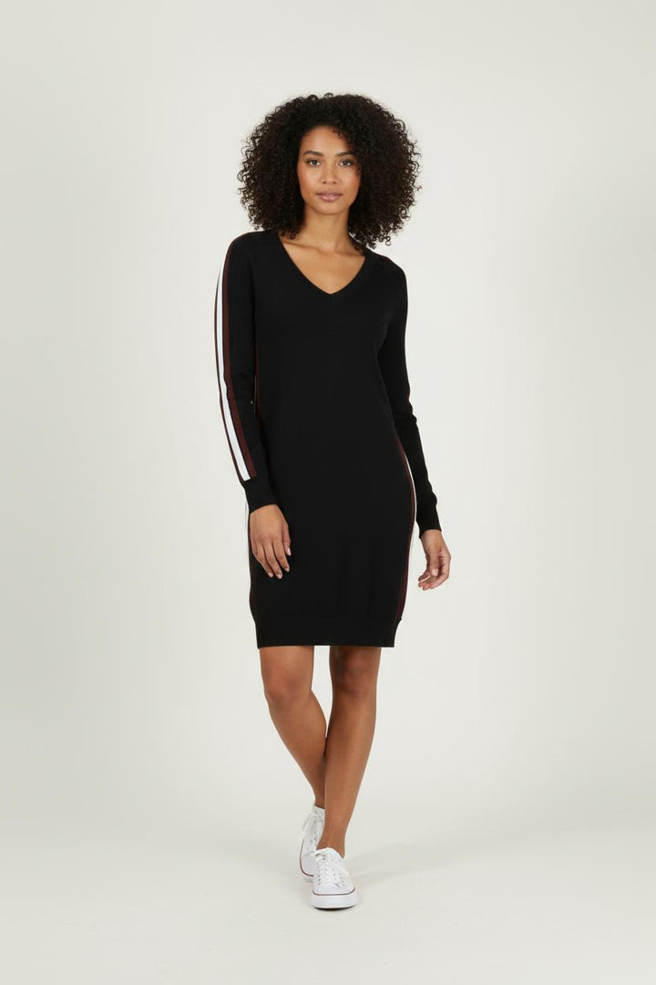 Robe Pull Noire et Blanche - Taille L/40 de la marque ZAPA | PARAD35470 - Vendu par Paradigme - Image 1