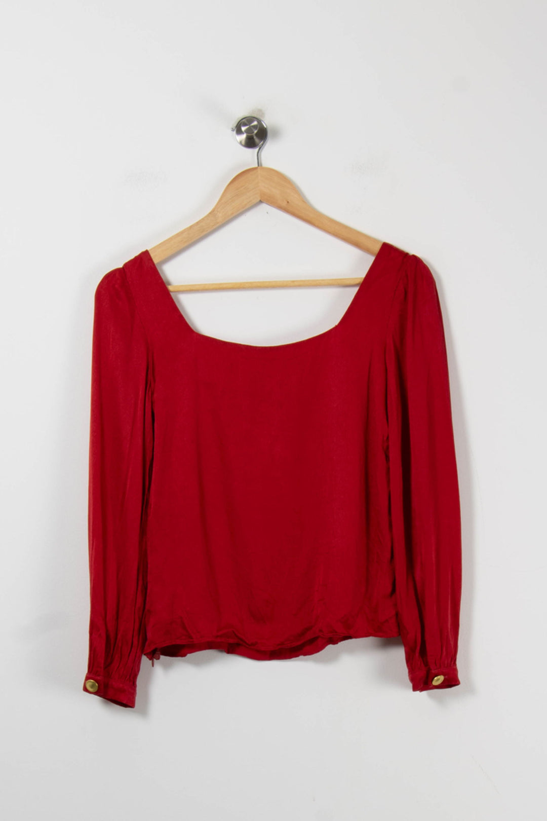 Blouse rouge - Taille XS/34 de la marque Soi Paris | PARAD35475 - Vendu par Paradigme - Image 4