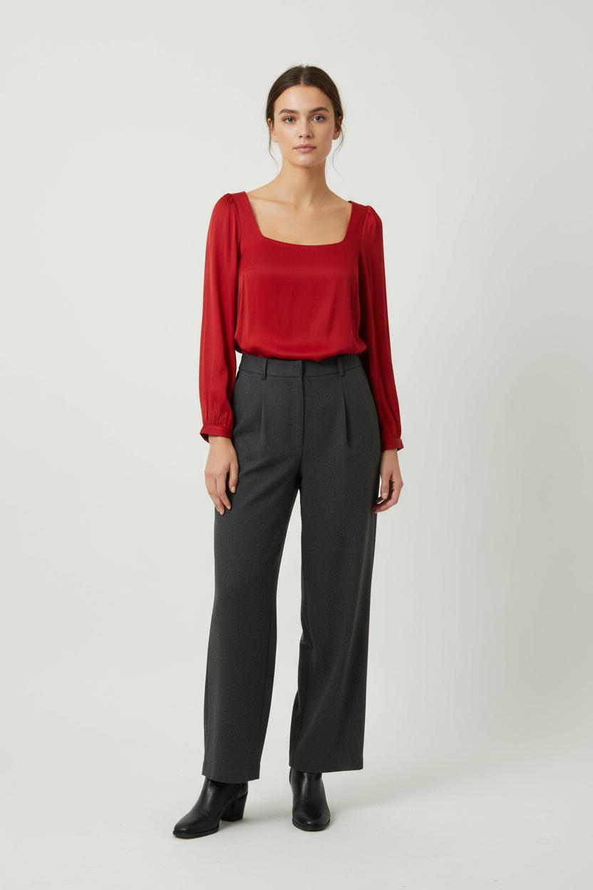 Blouse rouge - Taille XS/34 de la marque Soi Paris | PARAD35475 - Vendu par Paradigme - Image 1