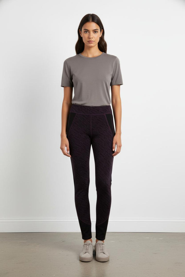 Pantalon noir à motif - Taille L/40