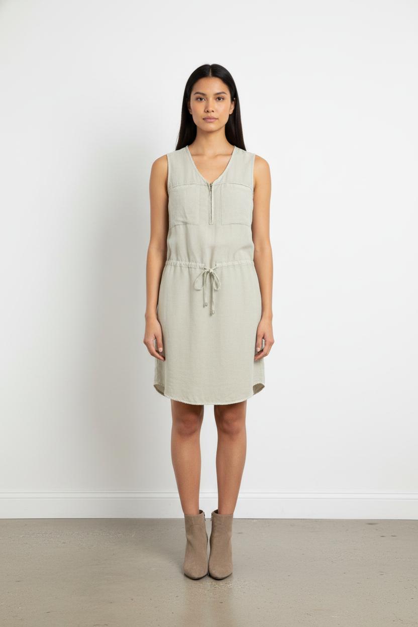 Robe grise/verte - Taille S/36