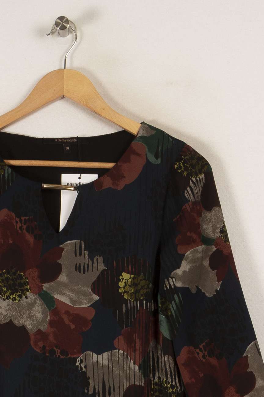 Blouse multicolore de la marque La Fée Maraboutée | PARAD35499 - Vendu par Paradigme - Image 2