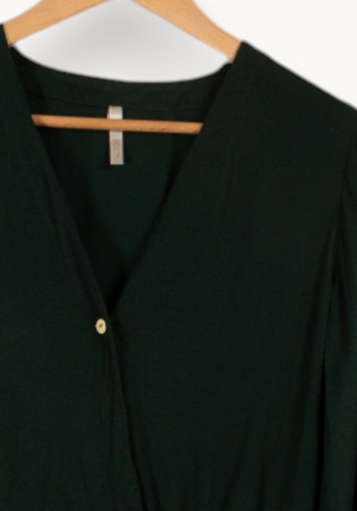 Robe Portefeuille Verte - Taille M/38 de la marque I.Code | PARAD35508 - Vendu par Paradigme - Image 3