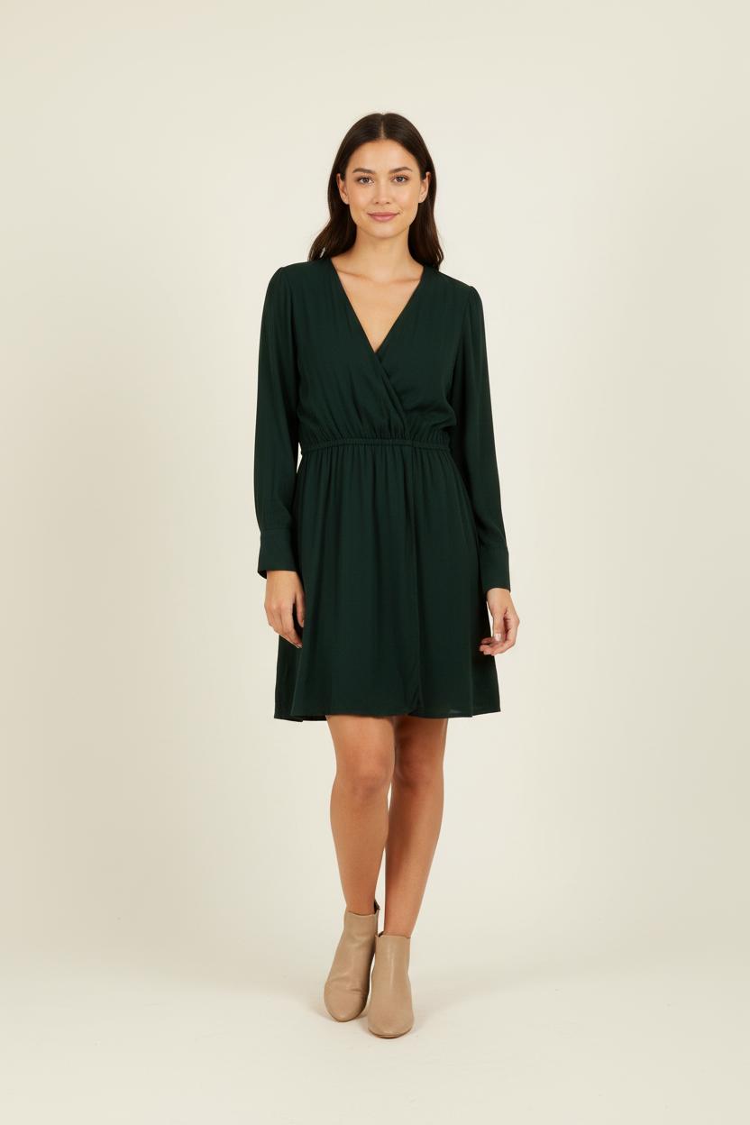 Robe Portefeuille Verte - Taille M/38 de la marque I.Code | PARAD35508 - Vendu par Paradigme - Image 2