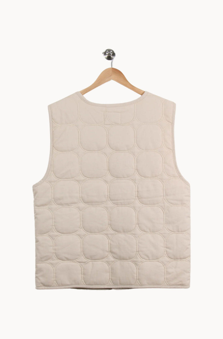 Gilet Matelassé Beige - Taille XL/42 de la marque American Vintage | PARAD35519 - Vendu par Paradigme - Image 4