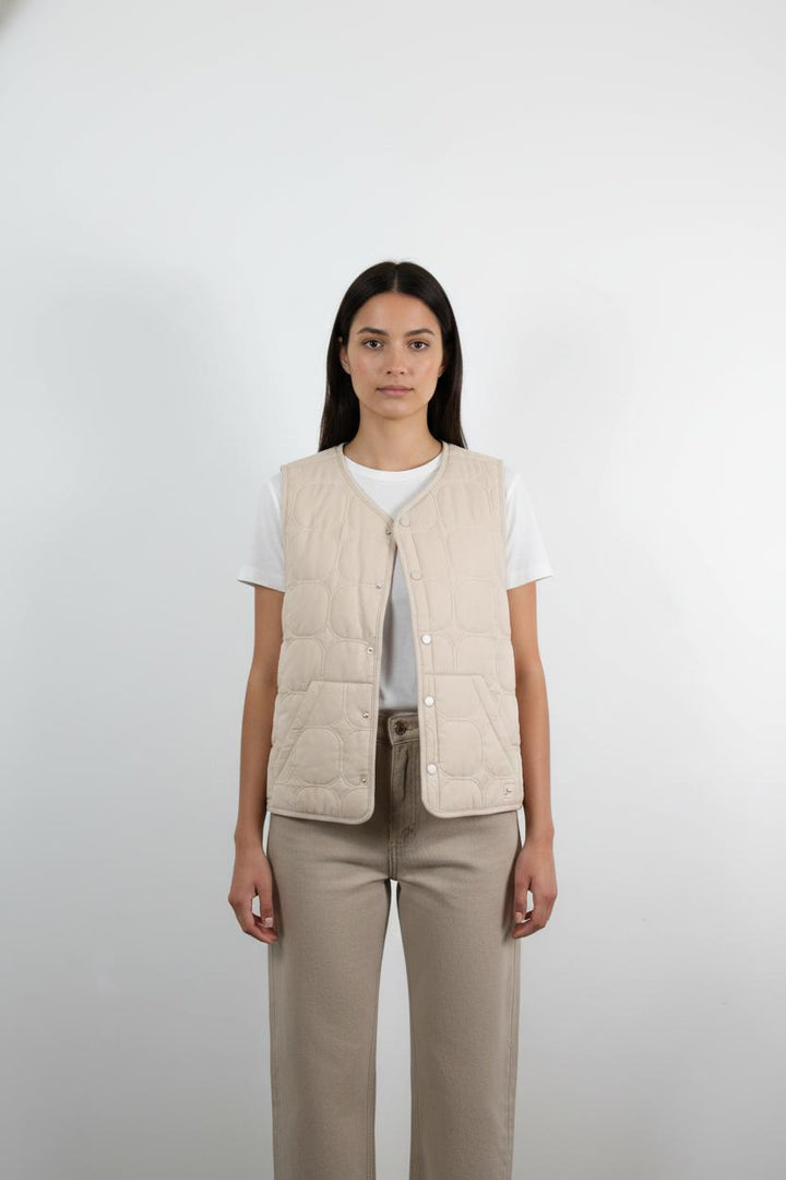 Gilet Matelassé Beige - Taille XL/42