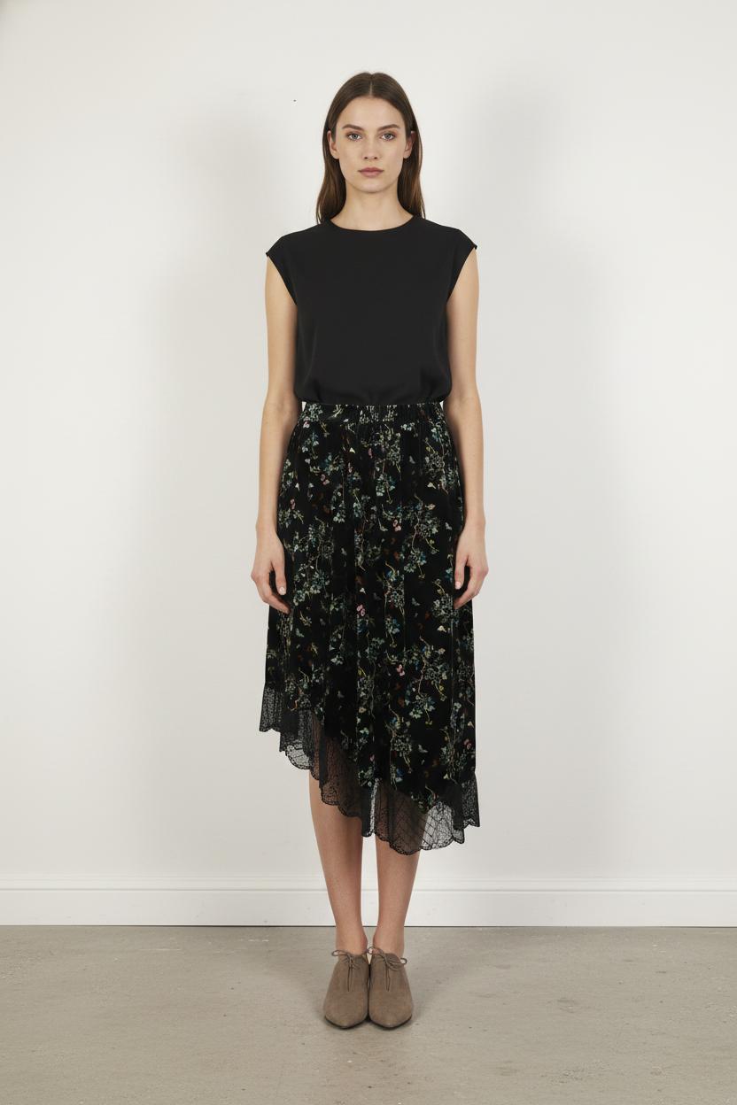 Jupe Midi Noire - Taille XS/34