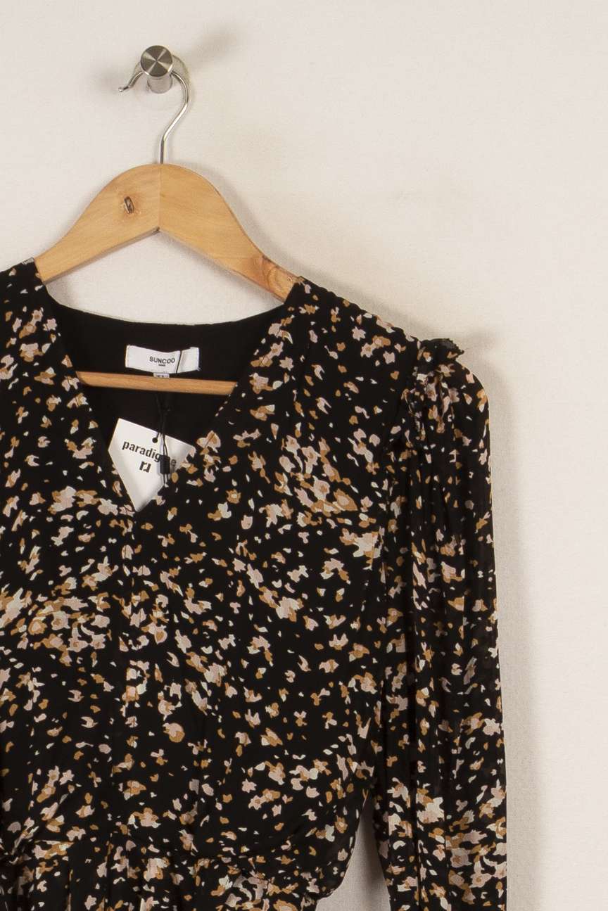 Robe noire à motifs - Taille S/36 de la marque Suncoo | PARAD35551 - Vendu par Paradigme - Image 2