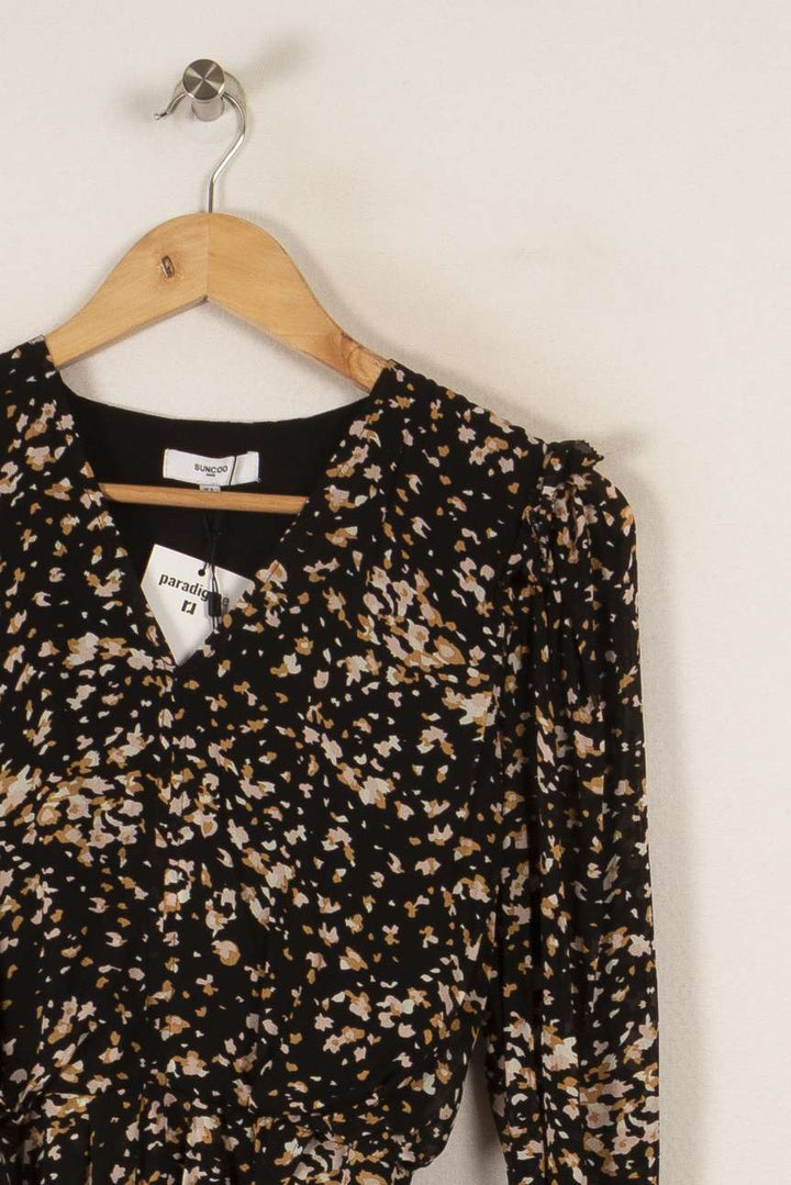 Robe noire à motifs - Taille S/36 de la marque Suncoo | PARAD35551 - Vendu par Paradigme - Image 2