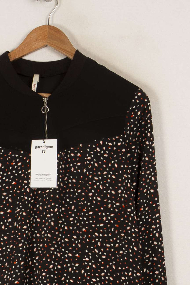 Robe noire à motifs - Taille XL/42 de la marque I.Code | PARAD35576 - Vendu par Paradigme - Image 2