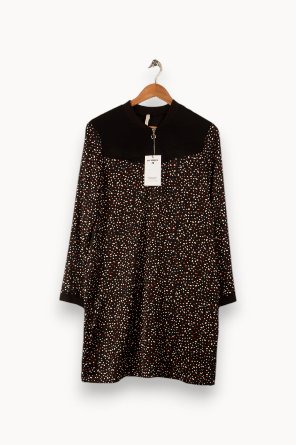 Robe noire à motifs - Taille XL/42 de la marque I.Code | PARAD35576 - Vendu par Paradigme - Image 1