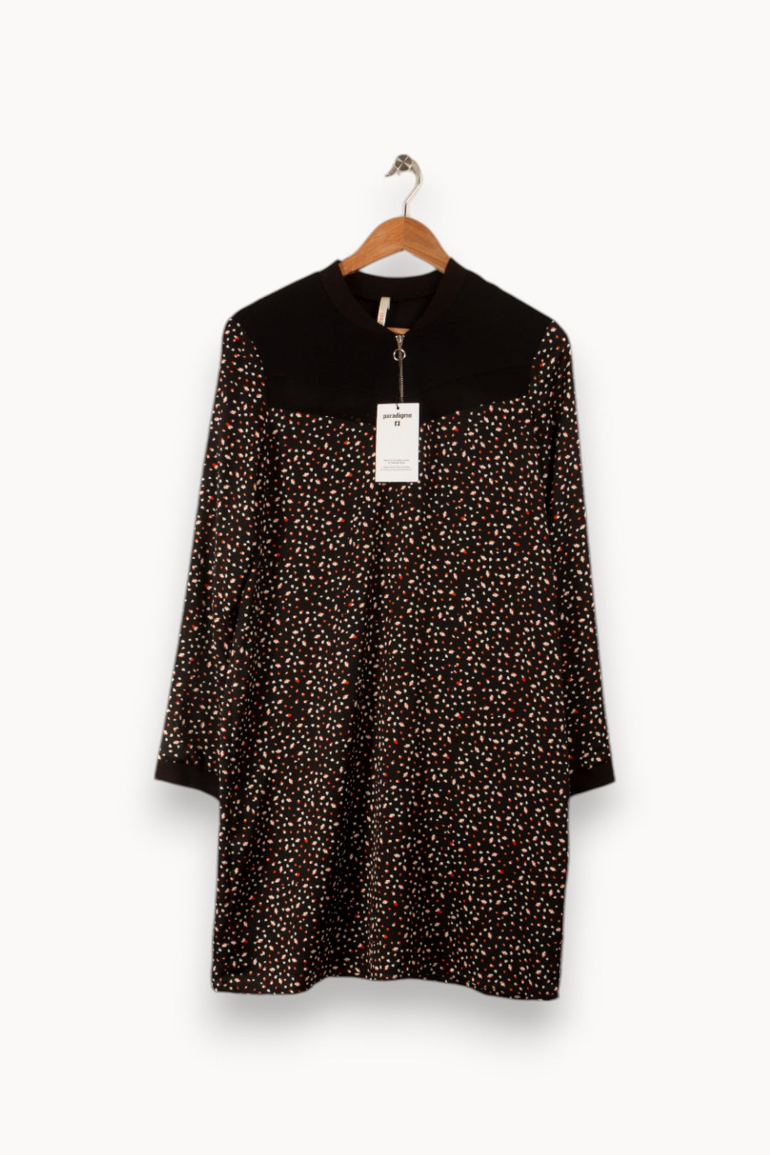 Robe noire à motifs - Taille XL/42 de la marque I.Code | PARAD35576 - Vendu par Paradigme - Image 1