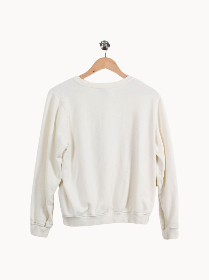 Sweat-shirt Blanc - Taille XS/34 de la marque Imprevu | PARAD35578 - Vendu par Paradigme - Image 4