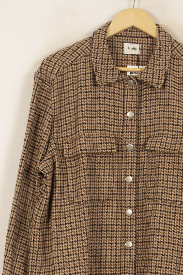 Chemise Overshirt Beige et Marron - Taille XL/42 de la marque Labdip | PARAD35608 - Vendu par Paradigme - Image 3