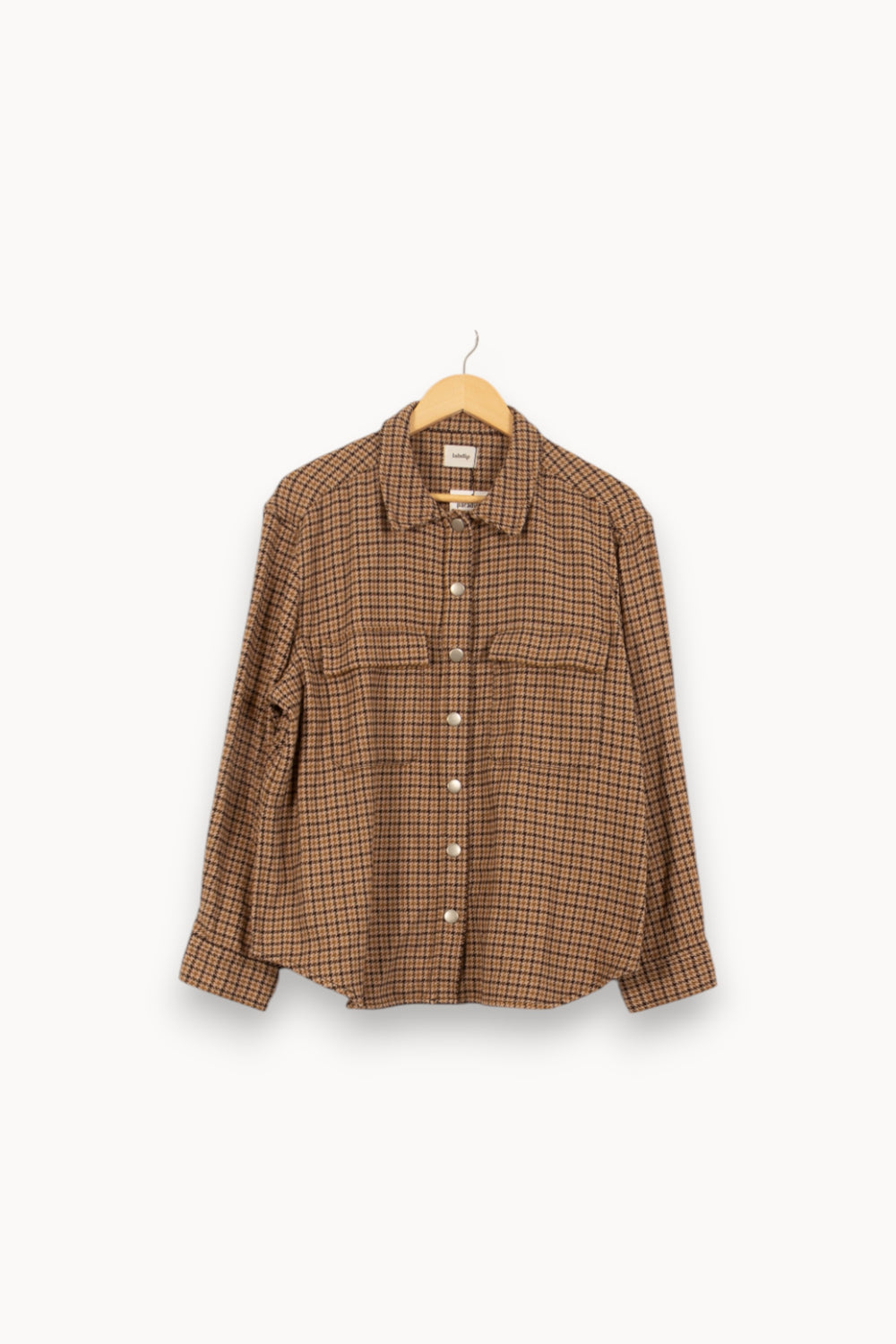 Chemise Overshirt Beige et Marron - Taille XL/42 de la marque Labdip | PARAD35608 - Vendu par Paradigme - Image 2
