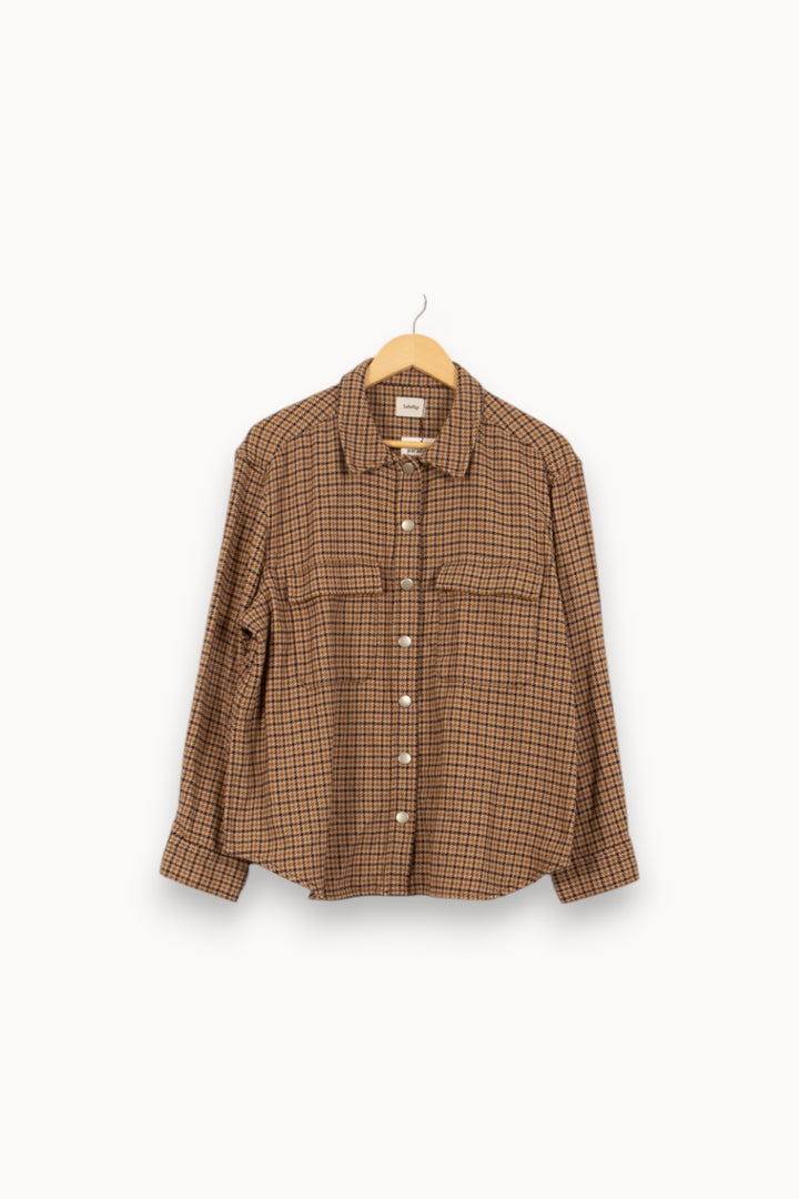 Chemise Overshirt Beige et Marron - Taille XL/42 de la marque Labdip | PARAD35608 - Vendu par Paradigme - Image 2