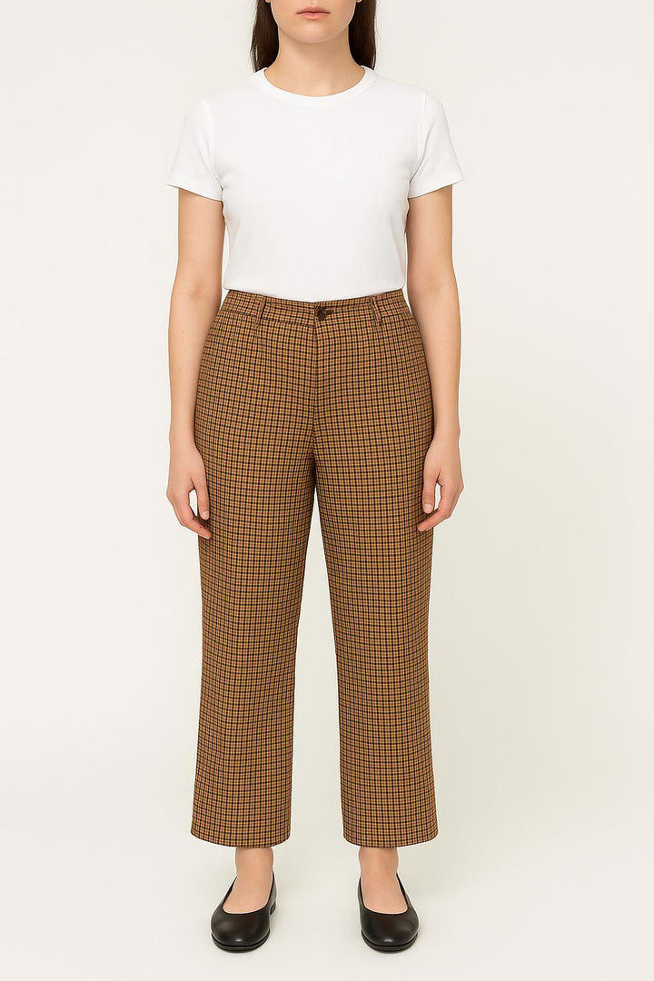 Pantalon À Carreaux Beige et Noir - Taille XL/42 de la marque Labdip | PARAD35609 - Vendu par Paradigme - Image 1