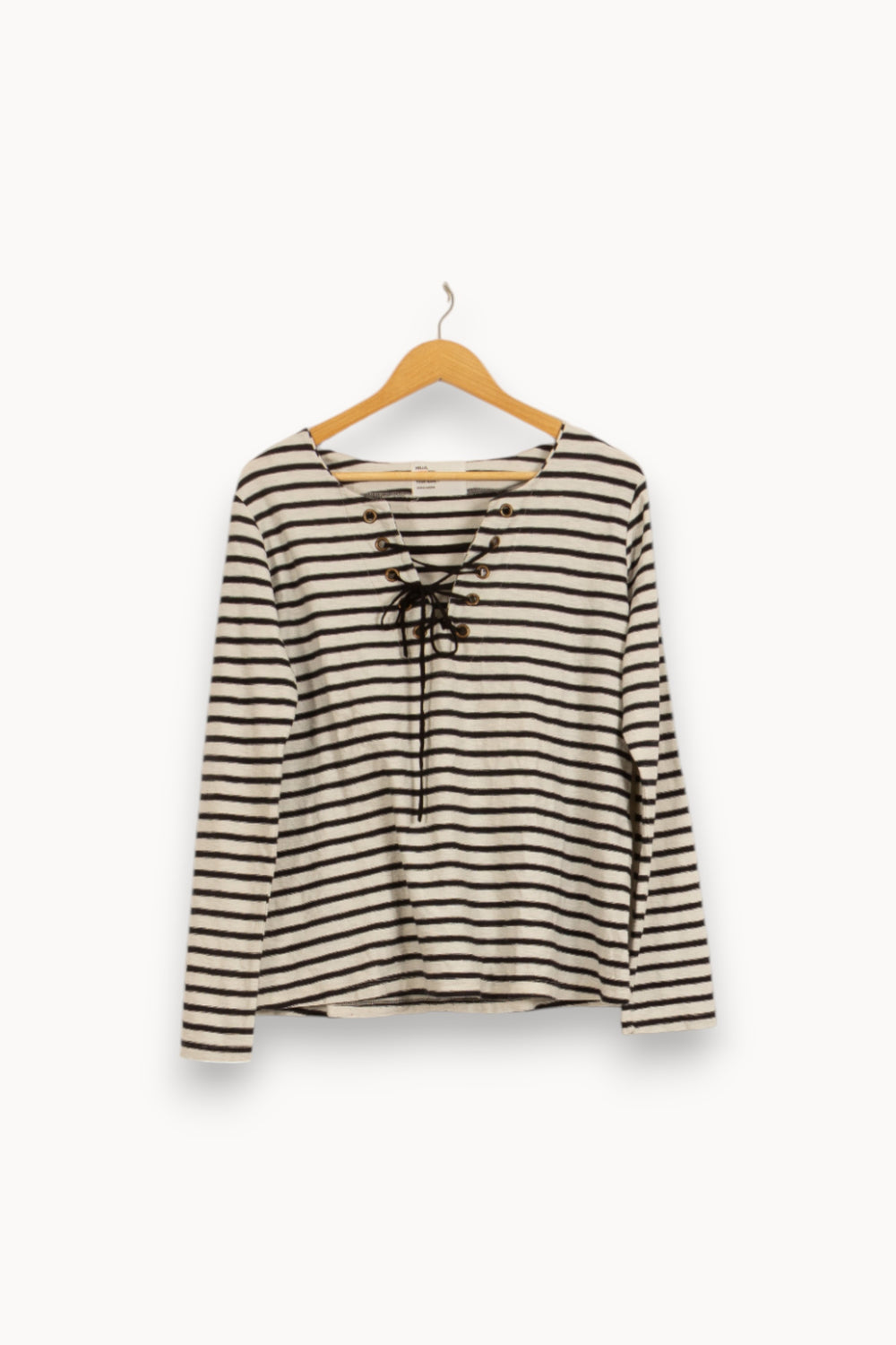 Marinière Blanche et Noire - Taille L/40 de la marque Léon & Harper | PARAD35629 - Vendu par Paradigme - Image 2