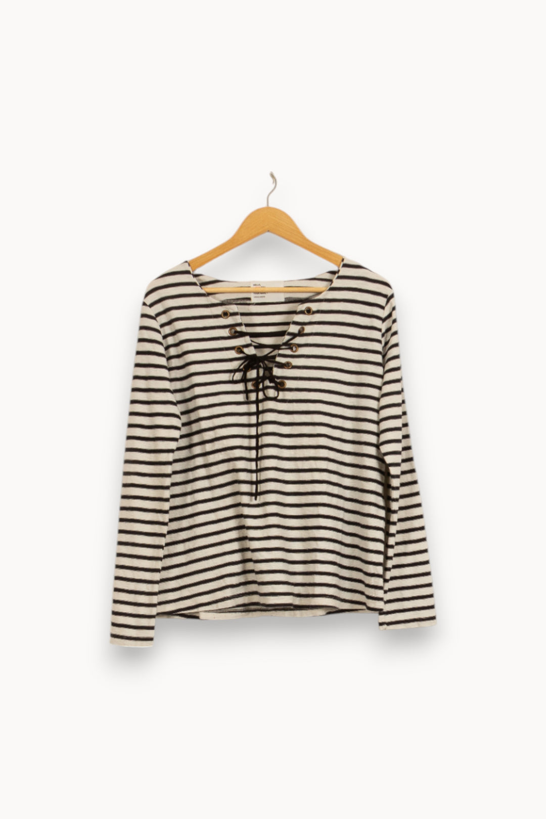 Marinière Blanche et Noire - Taille L/40 de la marque Léon & Harper | PARAD35629 - Vendu par Paradigme - Image 2