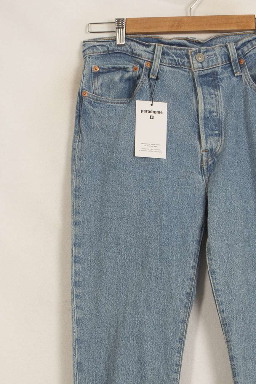 Jean Droit Bleu - Taille M/38 de la marque Levi's | PARAD35636 - Vendu par Paradigme - Image 3