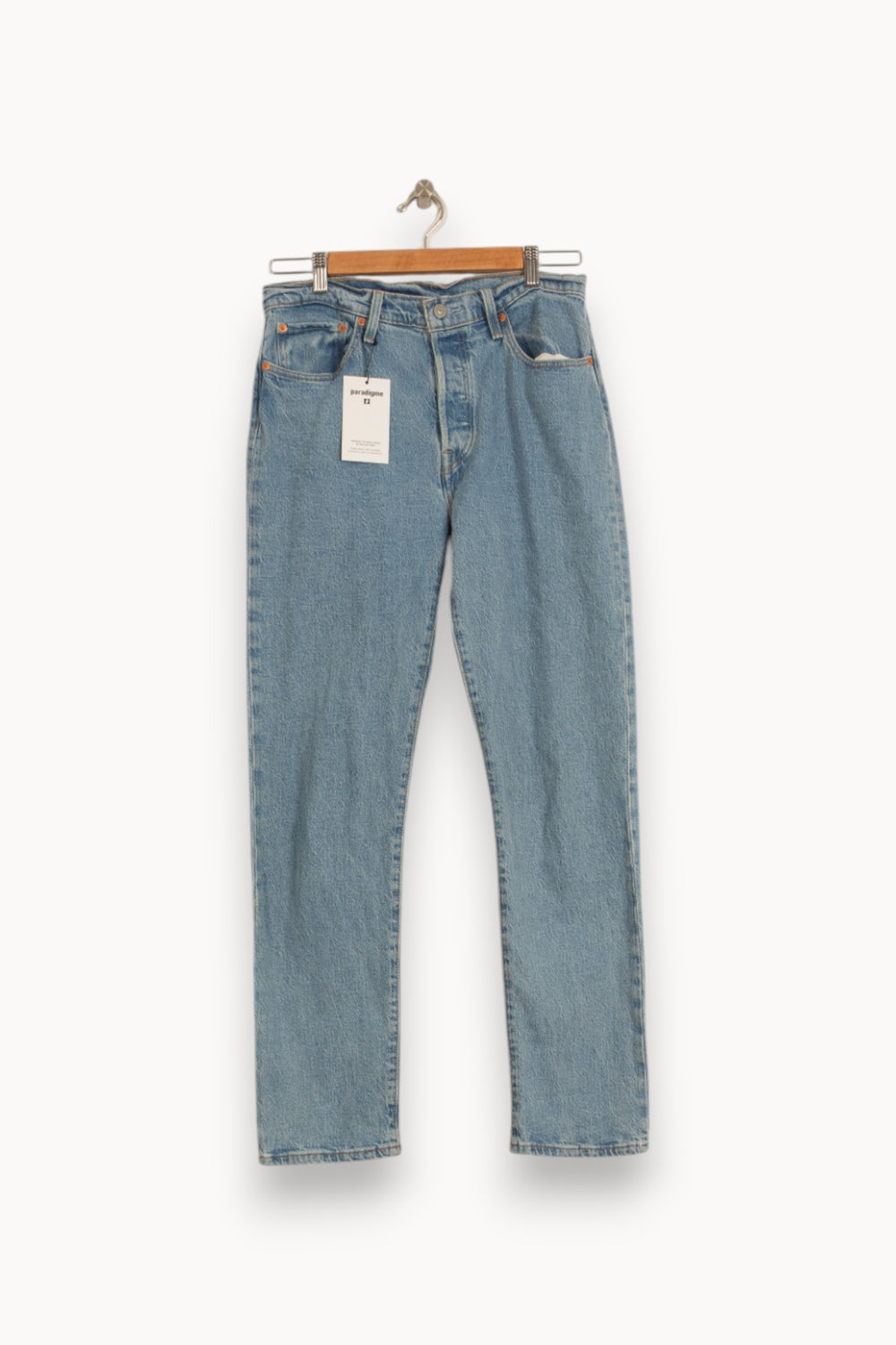 Jean Droit Bleu - Taille M/38 de la marque Levi's | PARAD35636 - Vendu par Paradigme - Image 2
