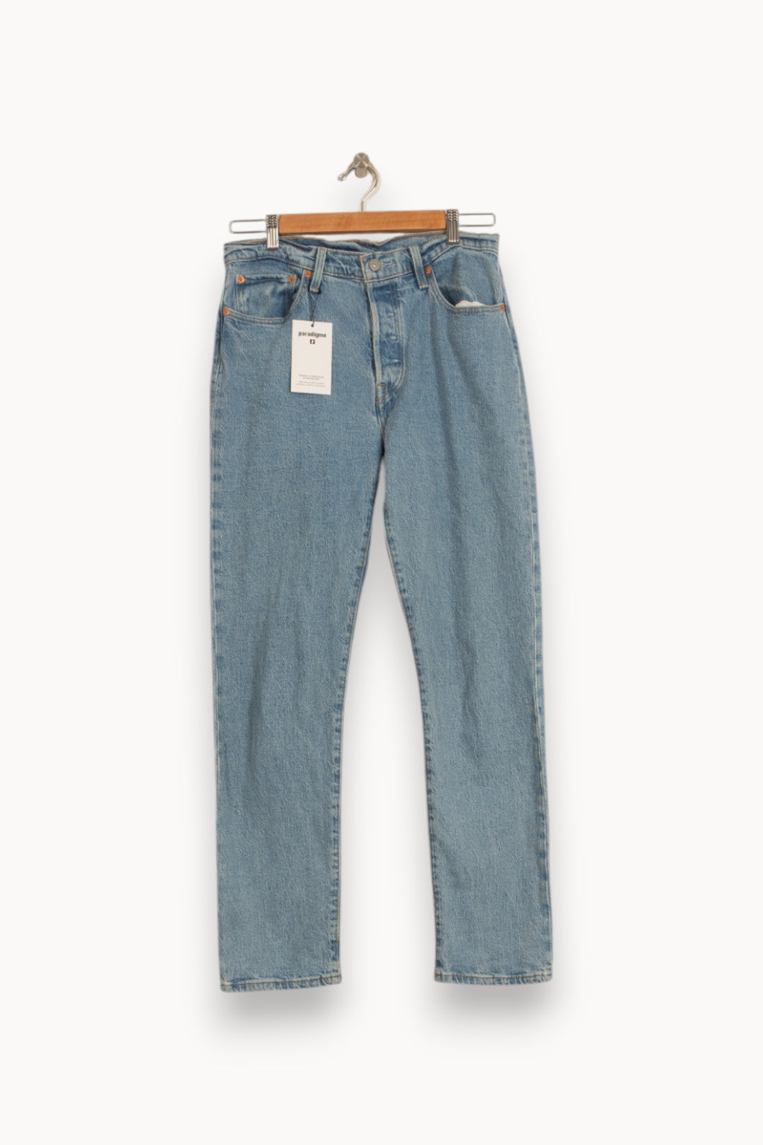 Jean Droit Bleu - Taille M/38 de la marque Levi's | PARAD35636 - Vendu par Paradigme - Image 2
