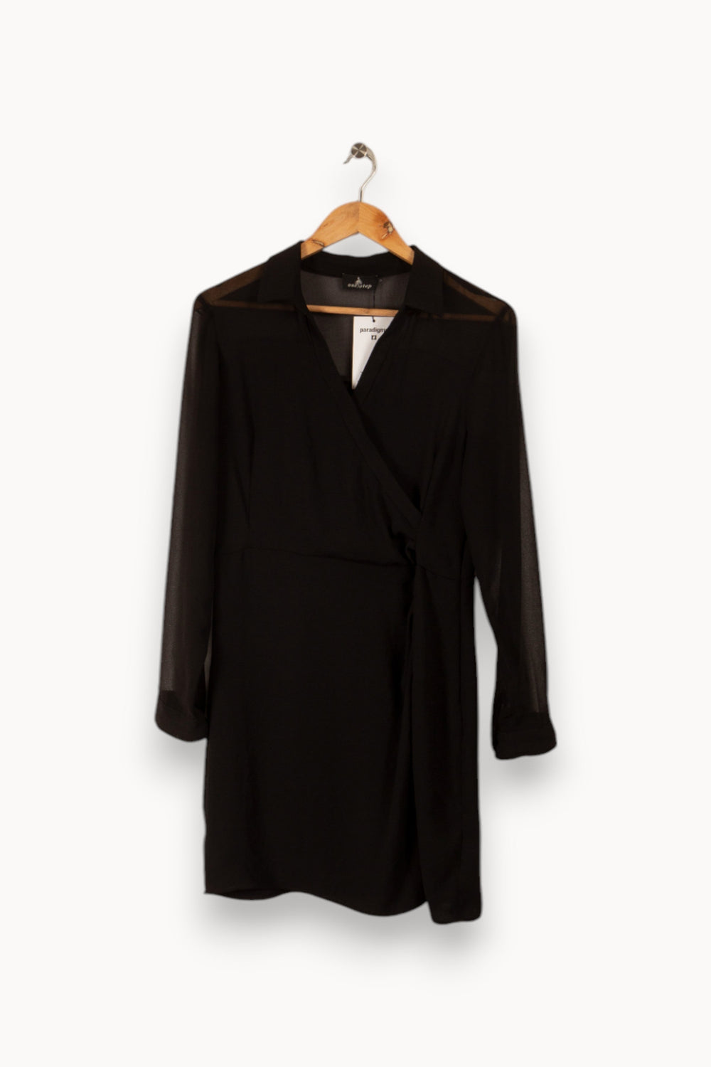 Robe noire avec transparence - Taille L/40 de la marque One Step | PARAD35646 - Vendu par Paradigme - Image 1