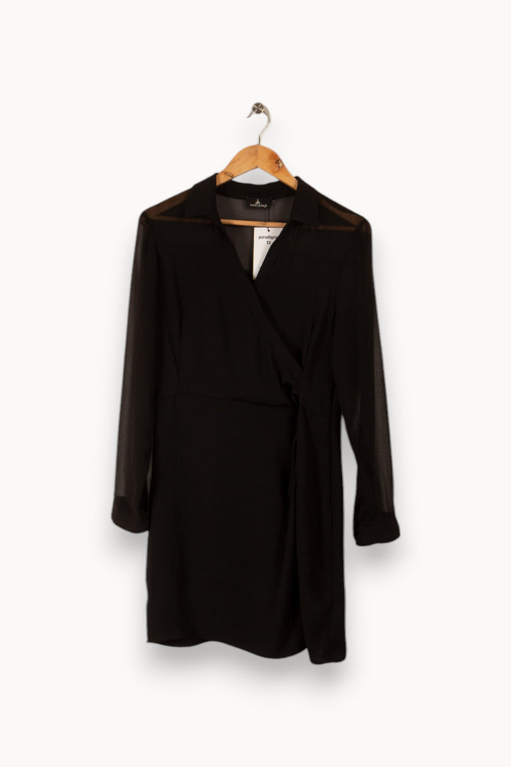 Robe noire avec transparence - Taille L/40 de la marque One Step | PARAD35646 - Vendu par Paradigme - Image 1