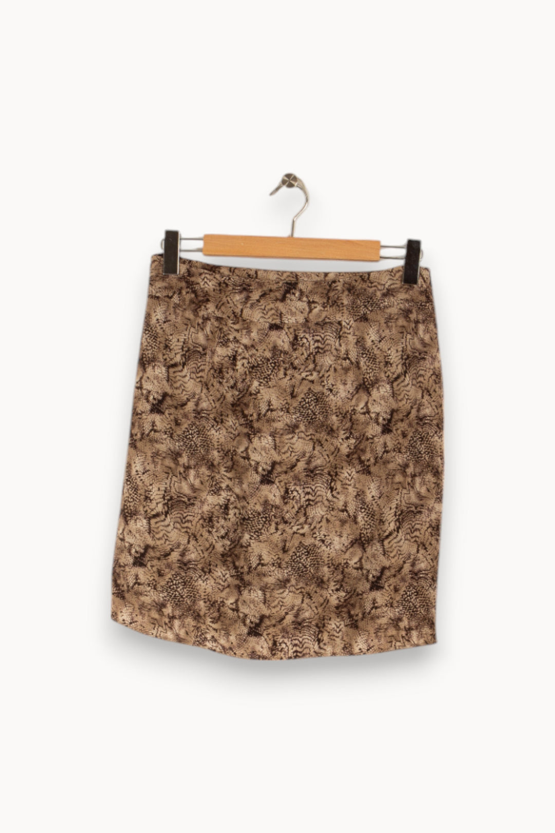 Jupe à motifs marron - Taille M/38 de la marque One Step | PARAD35647 - Vendu par Paradigme - Image 1