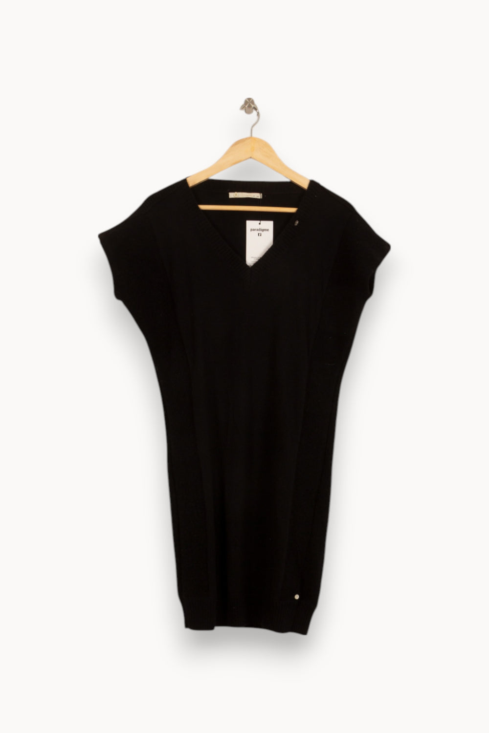 Robe Pull Noire - Taille M/38 de la marque IKKS | PARAD35659 - Vendu par Paradigme - Image 2