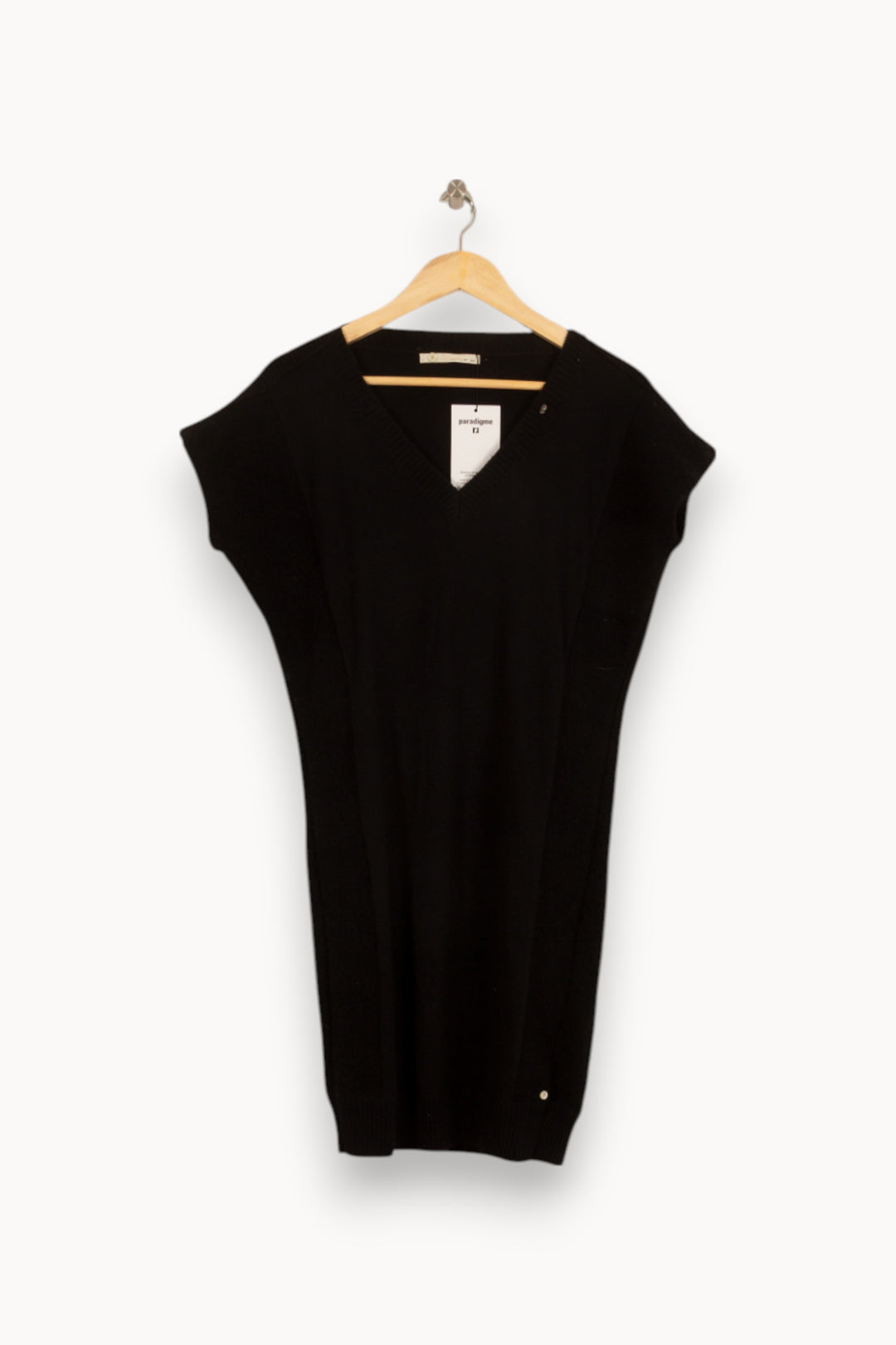 Robe Pull Noire - Taille M/38 de la marque IKKS | PARAD35659 - Vendu par Paradigme - Image 2