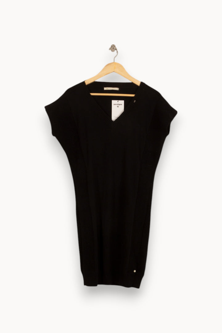 Robe Pull Noire - Taille M/38 de la marque IKKS | PARAD35659 - Vendu par Paradigme - Image 2
