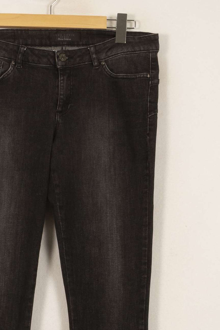 Jean Skinny Noir - Taille L/40 de la marque IKKS | PARAD35660 - Vendu par Paradigme - Image 3