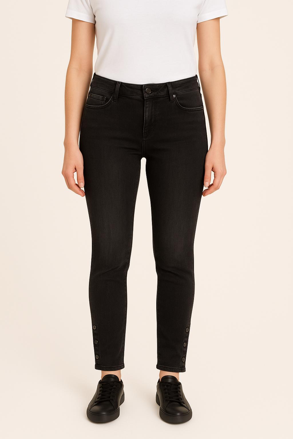 Jean Skinny Noir - Taille L/40 de la marque IKKS | PARAD35660 - Vendu par Paradigme - Image 1