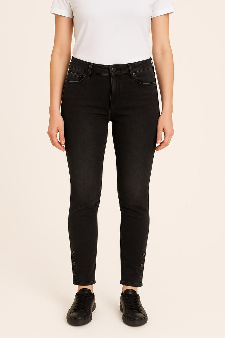 Jean Skinny Noir - Taille L/40 de la marque IKKS | PARAD35660 - Vendu par Paradigme - Image 1